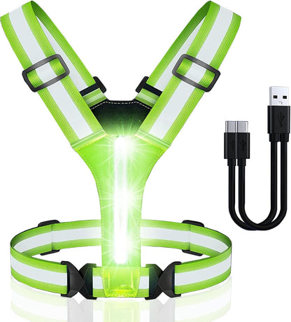 Chaleco Reflectivo Con Luz Led